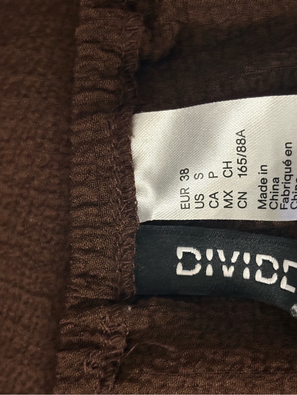 H&M Divided Women Sz S Brown Puff-Sleeve Sweetheart Crop Top with Front Tie - Picture 7 of 9